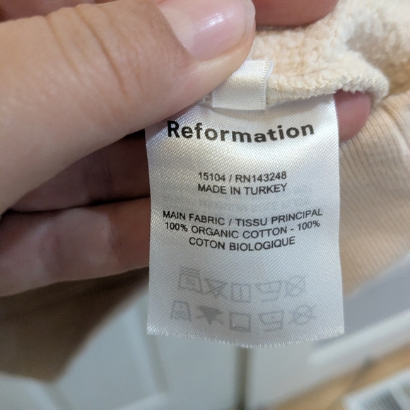 Reformation Jeans Crewneck Sweater Neutral - Picture 5 of 5